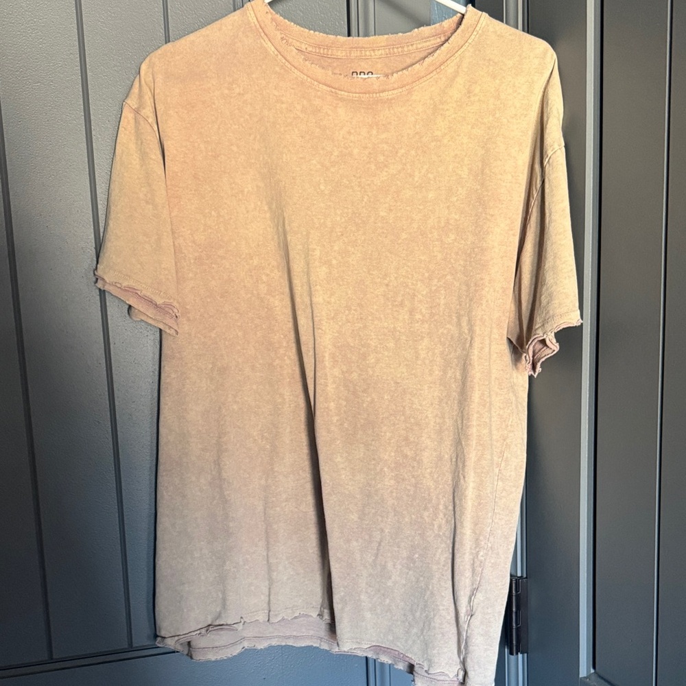 BDG Washed Tan Short-Sleeve Crewneck Tee